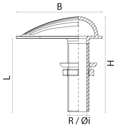 Einlass-Borddurchbruch Ms58 mit Sieb 1" Einlass-Borddurchbruch Ms58 mit Sieb 1"