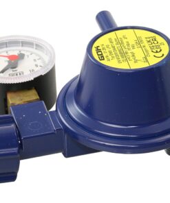 Druckregler 30mbar 0.8kg/h gerader Abg. Manometer Druckregler 30mbar 0.8kg/h gerader Abg. Manometer