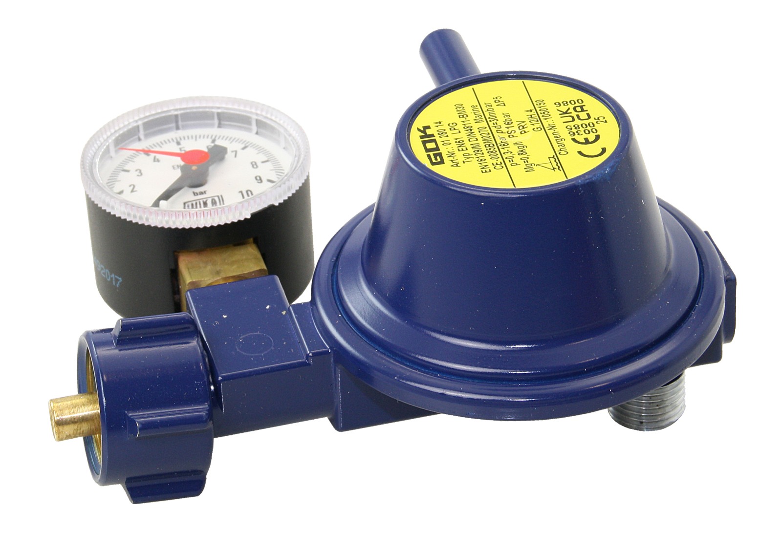 Druckregler 50mbar 0.8 kg/h 90° Druckregler 50mbar 0.8 kg/h 90°