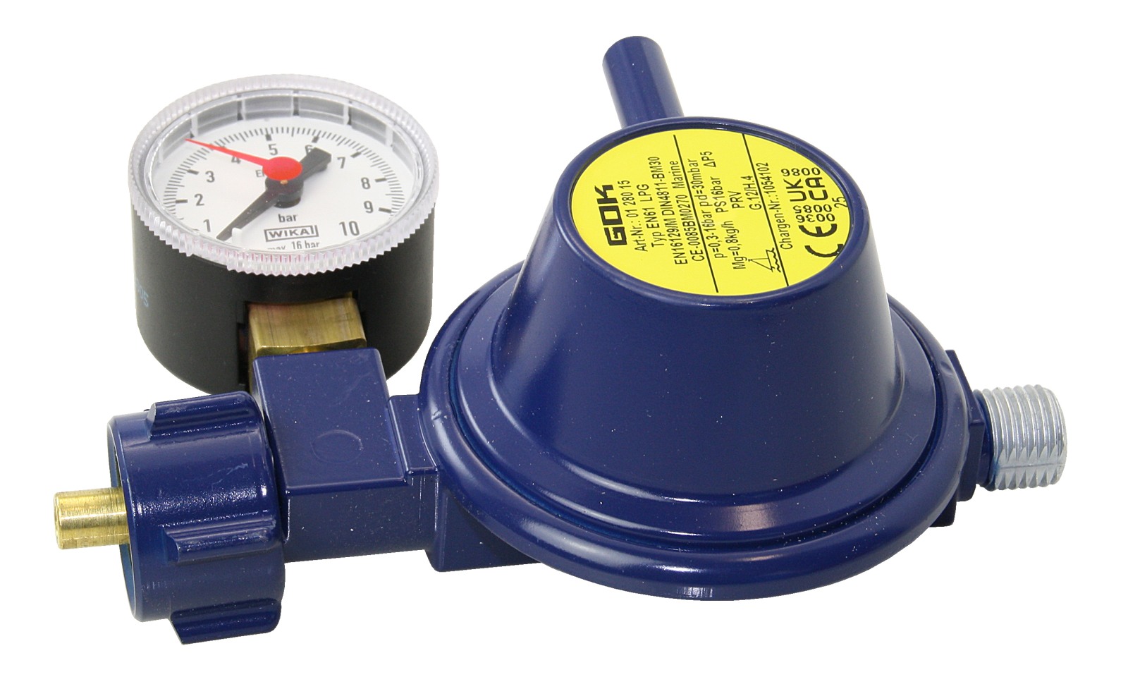 Druckregler 50mbar 0.8 kg/h 90° Druckregler 50mbar 0.8 kg/h 90°