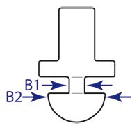 Mastrutscher Länge 25mm (10er-Großhandelspackung) Mastrutscher Länge 25mm (10er-Großhandelspackung)