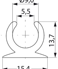 Verbinder lang weiß mit Einfädler für HD23501 Verbinder lang weiß mit Einfädler für HD23501