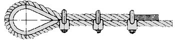 Bügelseilklemme Edelstahl für 14mm Bügelseilklemme Edelstahl für 14mm