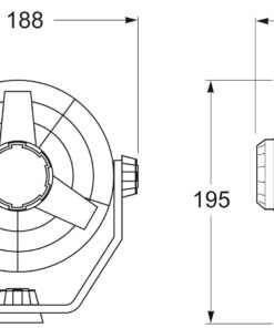 HELLA Ventilator Turbo 2-stufig 24V 6,5W 150mm schwarz HELLA Ventilator Turbo 2-stufig 24V 6,5W 150mm schwarz