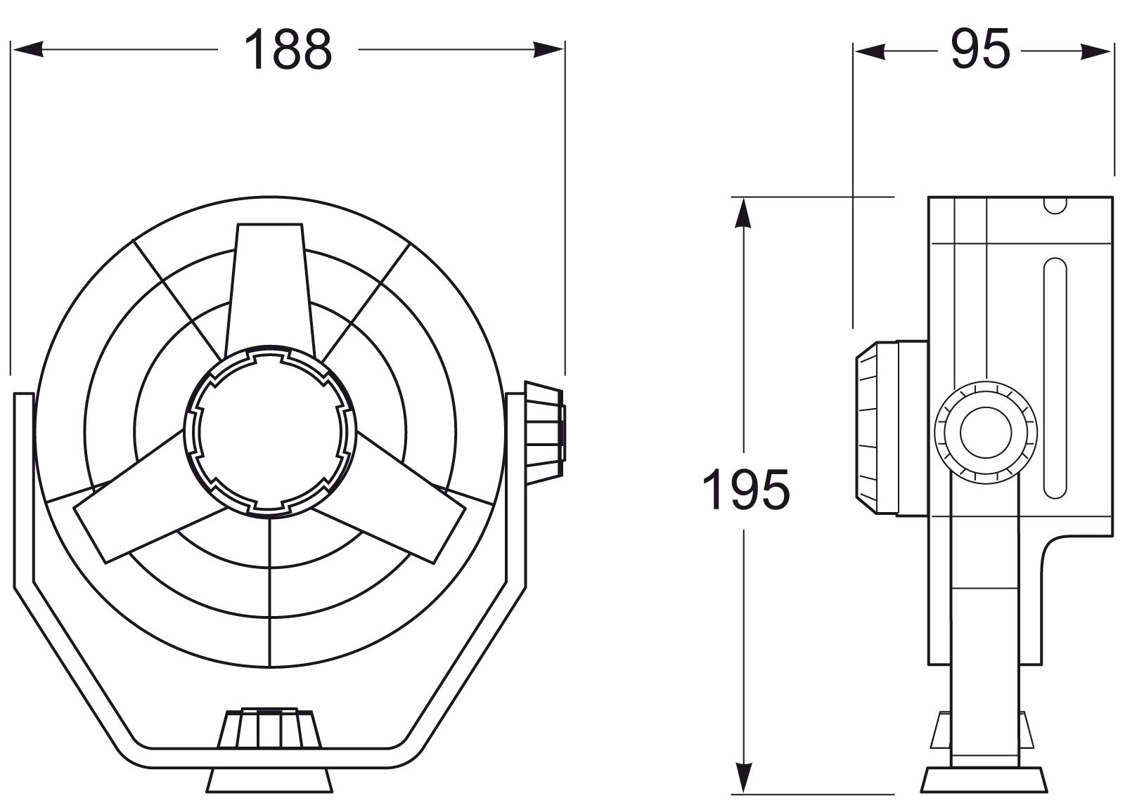 HELLA Ventilator Turbo 2-stufig 12V 6,5W 150mm schwarz HELLA Ventilator Turbo 2-stufig 12V 6,5W 150mm schwarz