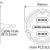 HELLA LED-Unterwasserlicht Apelo A1 Polymer 12/24V weiß/blau, grau