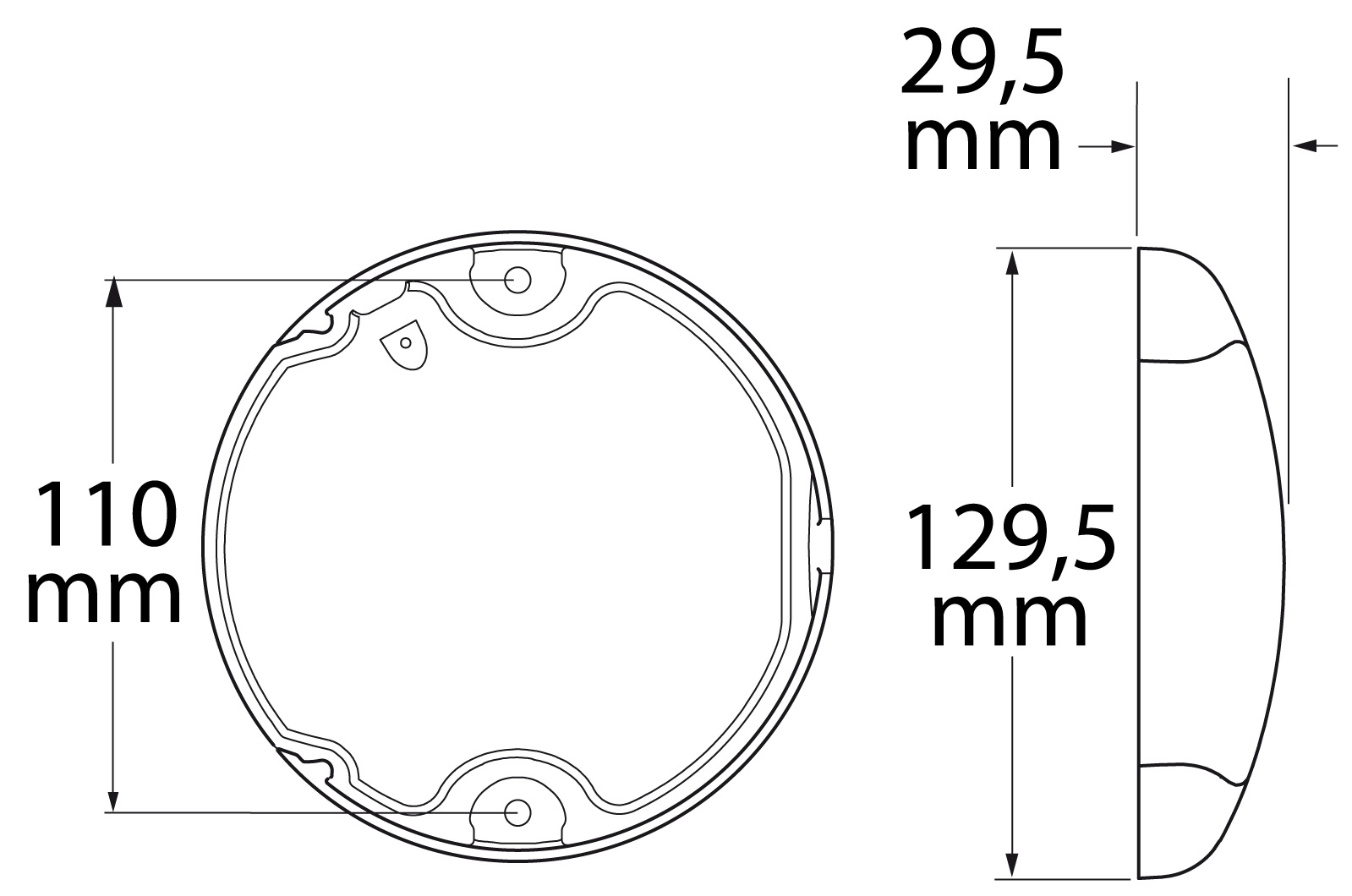 HELLA Deckenleuchte EuroLED130 Touch Kunststoff 12/24V Licht weiß/rot, weiß HELLA Deckenleuchte EuroLED130 Touch Kunststoff 12/24V Licht weiß/rot, weiß