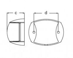 HELLA Positionsleuchte NaviLED Compact Backbord 0,12m weiß HELLA Positionsleuchte NaviLED Compact Backbord 0,12m weiß