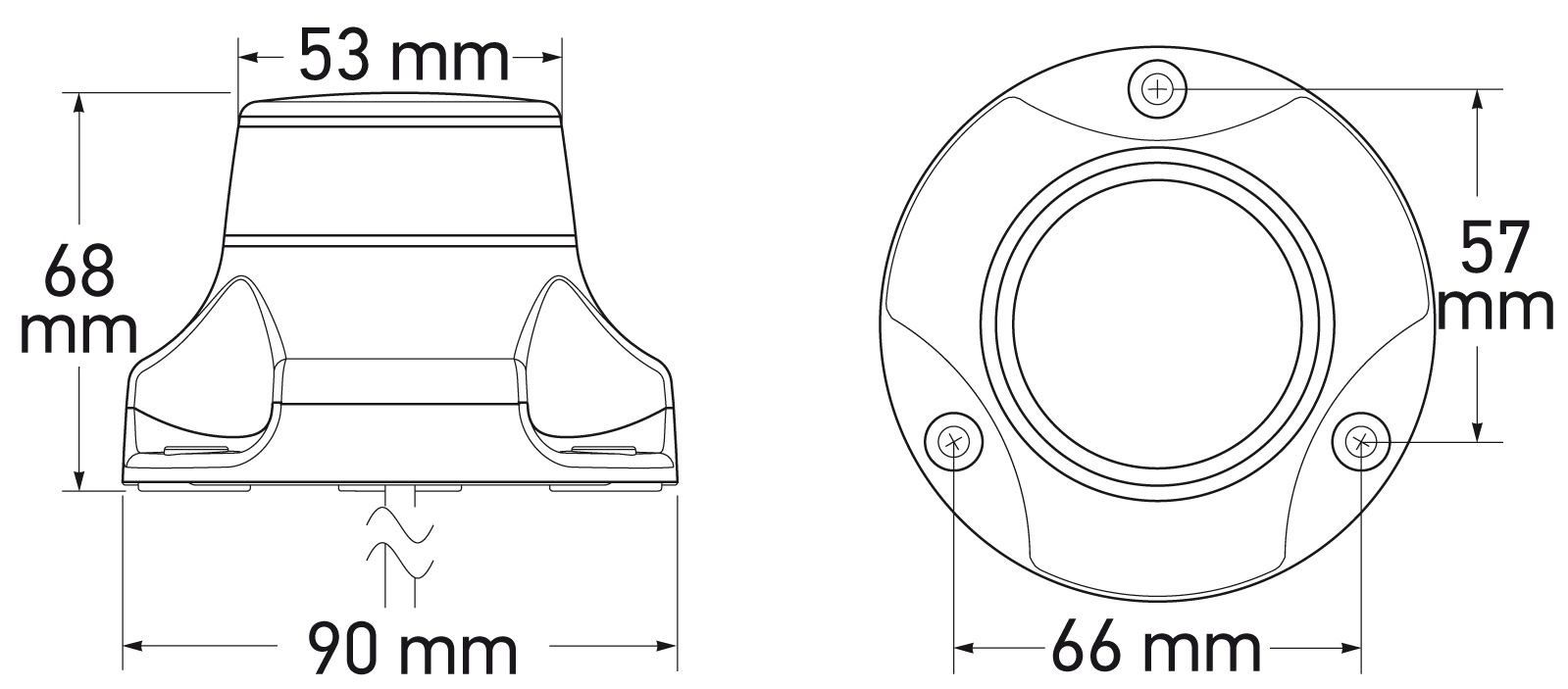 HELLA NaviLED 360 Pro 360° rot, schwarz HELLA NaviLED 360 Pro 360° rot, schwarz