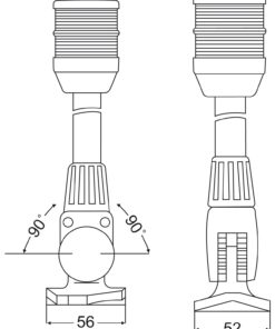 HELLA NaviLED 360 Compact Ankerlaterne, weiß, mit Mast 865mm HELLA NaviLED 360 Compact Ankerlaterne, weiß, mit Mast 865mm