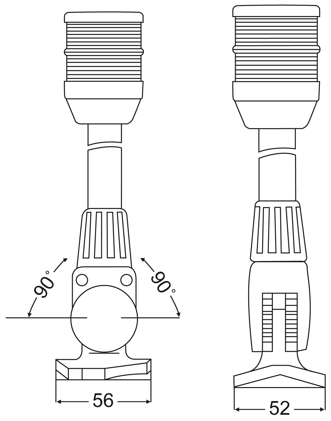 HELLA NaviLED 360 Compact Ankerlaterne, weiß, mit Mast 205mm HELLA NaviLED 360 Compact Ankerlaterne, weiß, mit Mast 205mm