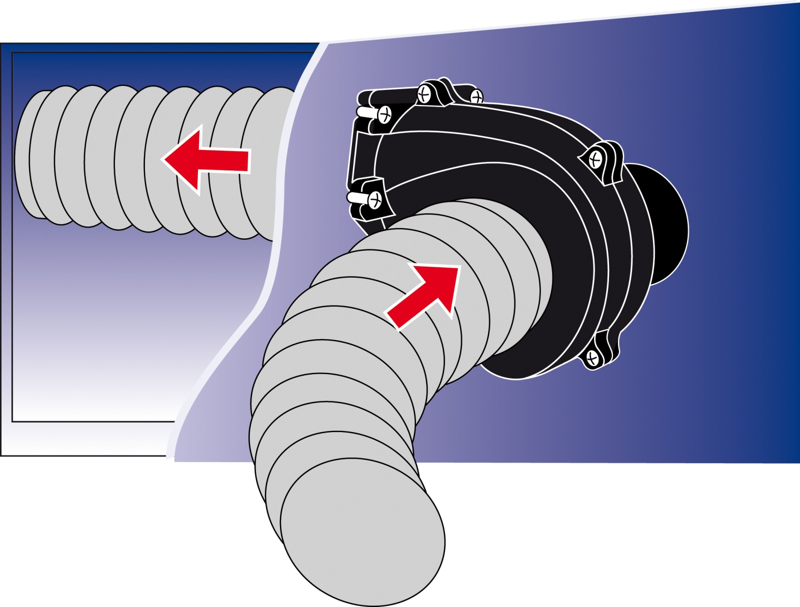 JABSCO Motorraumlüfter 12V/15A 100mm A/L 7.1m³/min JABSCO Motorraumlüfter 12V/15A 100mm A/L 7.1m³/min