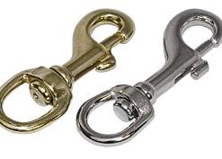 Edelstahl-Schnapphaken;Wirbel;großes Auge; L:85mm Edelstahl-Schnapphaken;Wirbel;großes Auge; L:85mm