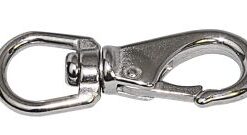 Edelstahl-Schnapphaken 90mm mit großem Auge Edelstahl-Schnapphaken 90mm mit großem Auge