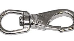Schnapphaken Edelstahl 120mm, großes Auge Schnapphaken Edelstahl 120mm, großes Auge