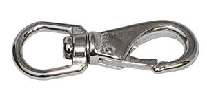 Messing-Schnapphaken 75mm mit kleinem Auge Messing-Schnapphaken 75mm mit kleinem Auge
