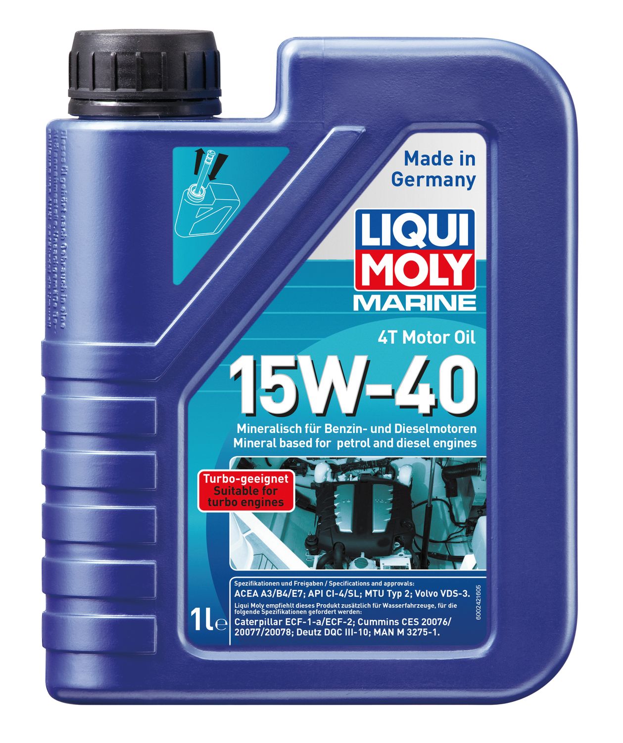 LIQUI MOLY Marine 4T Motor Oil 15W 40 LIQUI MOLY Marine 4T Motor Oil 15W 40