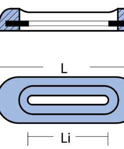Stabanode Zn 455x94x40mm für Fairline Stabanode Zn 455x94x40mm für Fairline