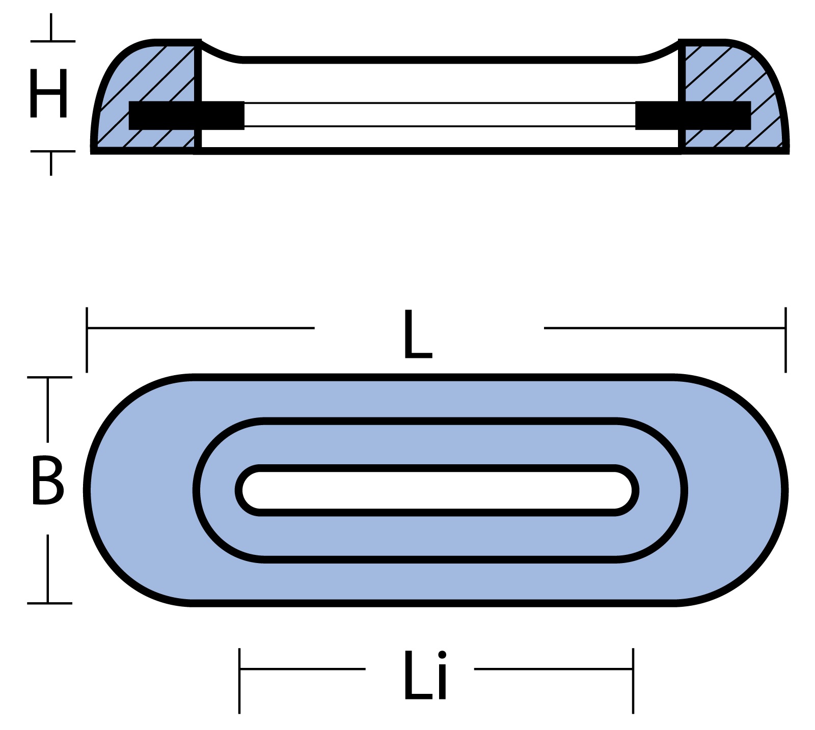Stabanode Zn 200x65x32mm for Fairline Stabanode Zn 200x65x32mm for Fairline