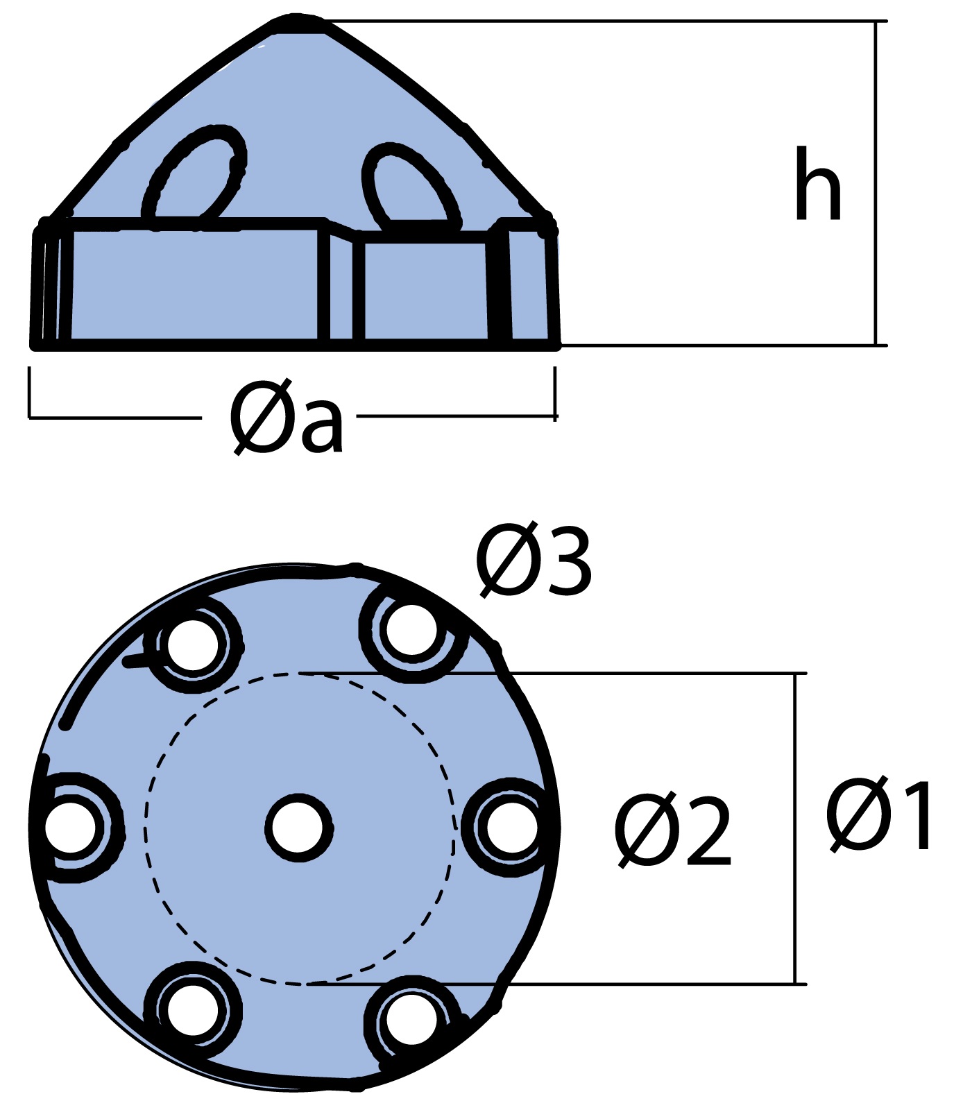 Propelleranode Zn 61mm, 6-Loch Verschraubung für Max Prop MP63R Propelleranode Zn 61mm, 6-Loch Verschraubung für Max Prop MP63R