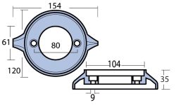 Magnesium Anode Ring Volvo 280/290 Magnesium Anode Ring Volvo 280/290