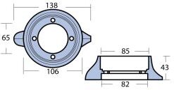 Magnesium Anode Ring Volvo Saildrive 110 Magnesium Anode Ring Volvo Saildrive 110