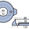 Magnesium Anode Ring Volvo Saildrive 120