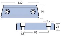 Magnesium Anode Bar Volvo Duo Prop 290 Magnesium Anode Bar Volvo Duo Prop 290