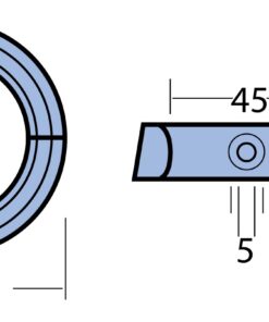 Ringanode 2-tlg. Zn für Volvo Faltpropeller 2-Blatt Ringanode 2-tlg. Zn für Volvo Faltpropeller 2-Blatt