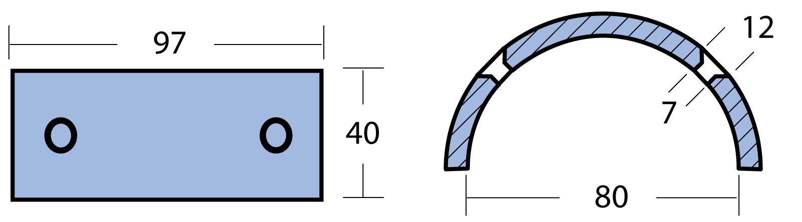 Ringanode 2-tlg. Zn für Gori Saildrive mit Welle 13-18' 2-Blatt Ringanode 2-tlg. Zn für Gori Saildrive mit Welle 13-18' 2-Blatt