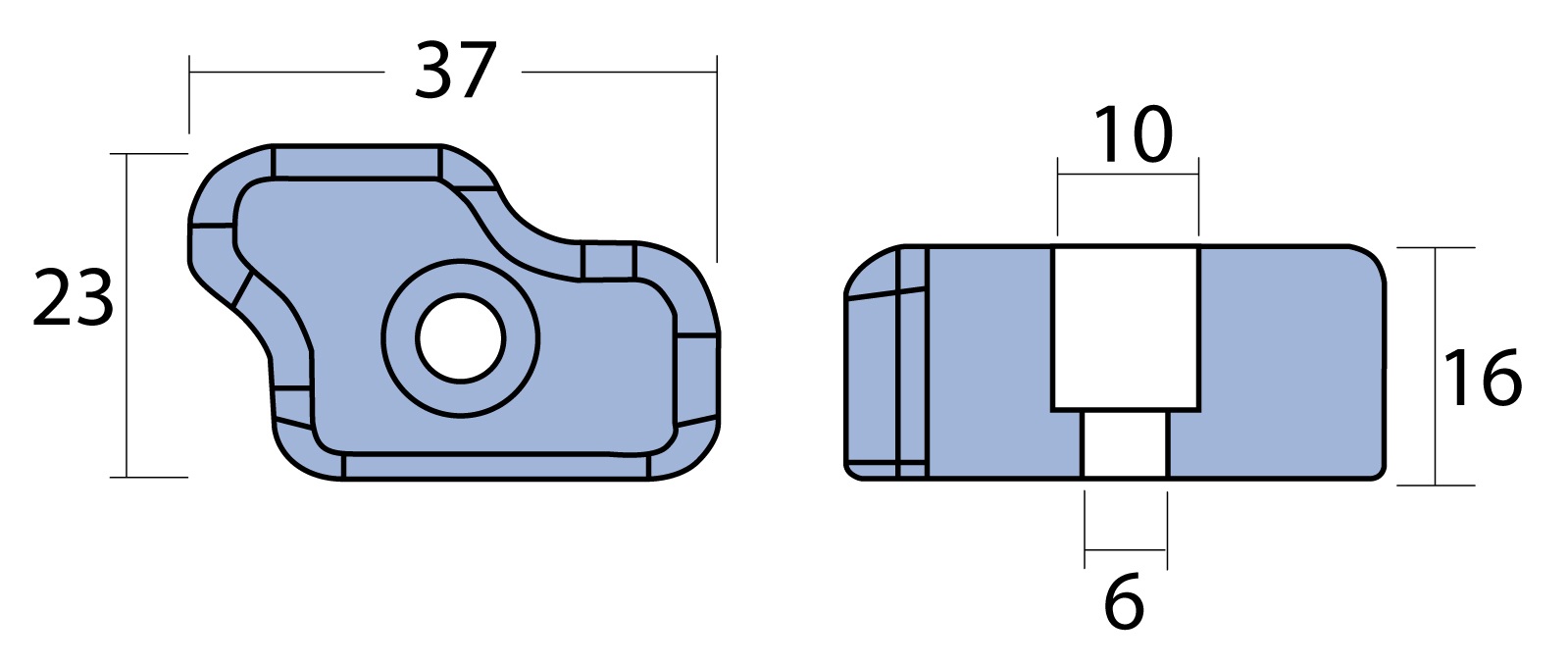 Propeller-Blockanode Zn für Flex-O-Fold 2-Blatt Komposit-Propeller 2St. Propeller-Blockanode Zn für Flex-O-Fold 2-Blatt Komposit-Propeller 2St.