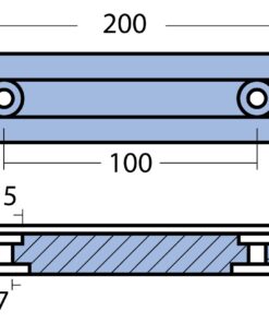 Plattenanode Alu 203x36x16mm für Yamaha 40-100PS (1990-1999) Motorhalter Plattenanode Alu 203x36x16mm für Yamaha 40-100PS (1990-1999) Motorhalter