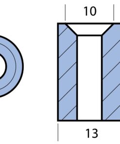 Motoranode Zn 13mm, Bohrung 6mm für Yamaha 6-300PS Motoranode Zn 13mm, Bohrung 6mm für Yamaha 6-300PS