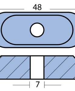 Plattenanode Zn 48x18x12mm für Suzuki 2-5PS (1986-2002) Plattenanode Zn 48x18x12mm für Suzuki 2-5PS (1986-2002)