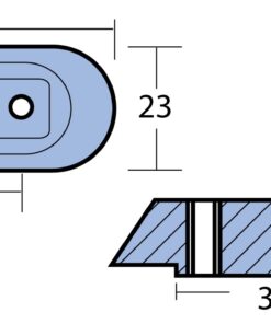 Motorenanode Alu 62x25x14mm für Honda BF 2-15PS (1997-2007) Motorenanode Alu 62x25x14mm für Honda BF 2-15PS (1997-2007)