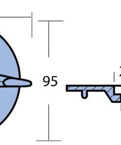 Finnenanode Alu 94mm, Bohrung 8,5mm für Honda BF 25-50PS Finnenanode Alu 94mm, Bohrung 8,5mm für Honda BF 25-50PS