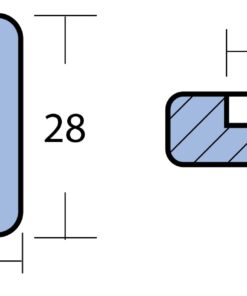 Plattenanode Mg 32x28mm, Bohrung 6mm Plattenanode Mg 32x28mm, Bohrung 6mm