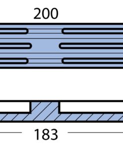Stabanode Zn 201x30x14mm für Selva S601 Stabanode Zn 201x30x14mm für Selva S601