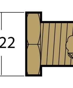 Gewindestopfen Ms 3/8'', Innengew. M5 für Bukh DV10/20/24 Gewindestopfen Ms 3/8'', Innengew. M5 für Bukh DV10/20/24