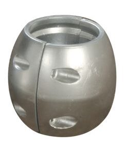 Wellenanode kugelförmig Zink ca. 500g Ø25mm Wellenanode kugelförmig Zink ca. 500g Ø25mm