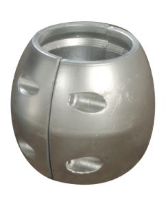 Wellenanode kugelförmig Zink ca. 500g Ø25mm Wellenanode kugelförmig Zink ca. 500g Ø25mm