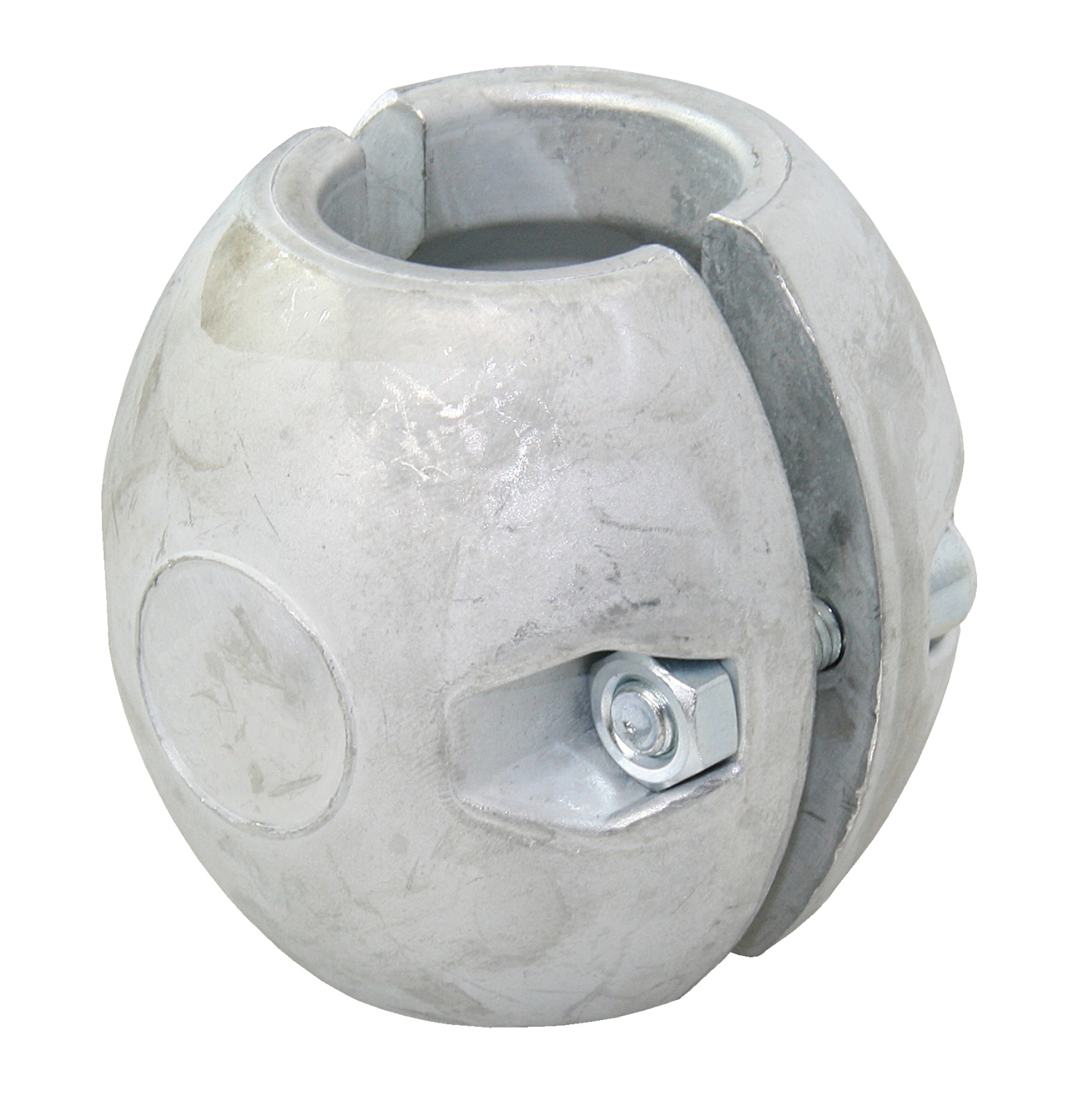 Wellenanode kugelförmig Zink ca. 1745g Ø60mm Wellenanode kugelförmig Zink ca. 1745g Ø60mm