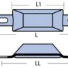 Rumpfanode-Magnesium ca.300g rechteckig120x46x35mm Rumpfanode-Magnesium ca.300g rechteckig120x46x35mm