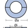 Wellenanode, ringförmig Zn 65mm, für Welle 30mm
