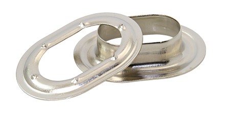 Hohlniete mit Oberteil Messing vernickelt VP=100St Hohlniete mit Oberteil Messing vernickelt VP=100St