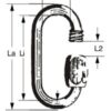 Schraubglied Standard 4.0mm Edelstahl