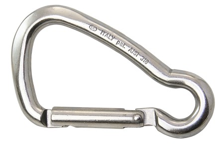 KONG Karabinerhaken asymm. AISI316 m. Kausch 100mm KONG Karabinerhaken asymm. AISI316 m. Kausch 100mm