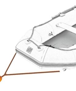 KONG Schleppgurt Tora Nylon/Edelstahl 2,3m für Schlauchboote KONG Schleppgurt Tora Nylon/Edelstahl 2,3m für Schlauchboote