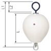 POLYFORM NO Festmacher-Boje CCE-2 PVC Ø385mm, Stange: 640mm, rot