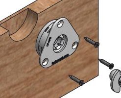 LowProfile-Buchse LP-F8 selbstschn. 5Kg VP=100 LowProfile-Buchse LP-F8 selbstschn. 5Kg VP=100